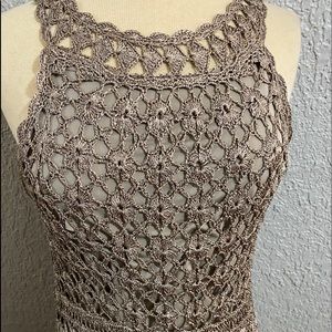 Brown textured long skin tight dress. Worn once.